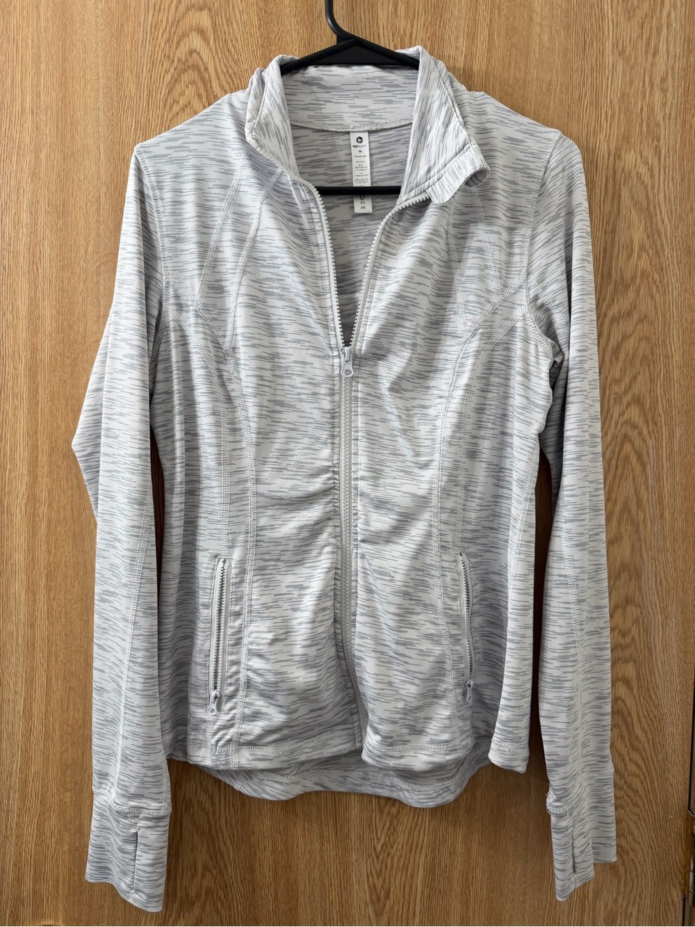 90 Degrees Light Gray Women’s Zip-Up Active Jacket